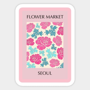 Flower Market Seoul Sticker